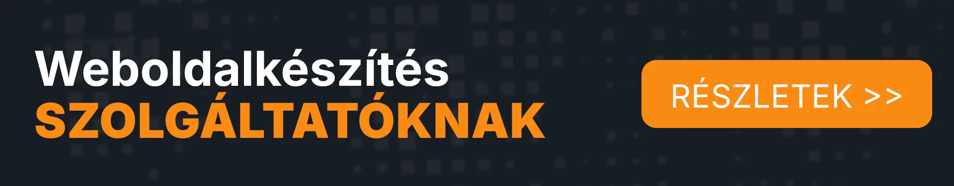 Weboldal készítés partner banner